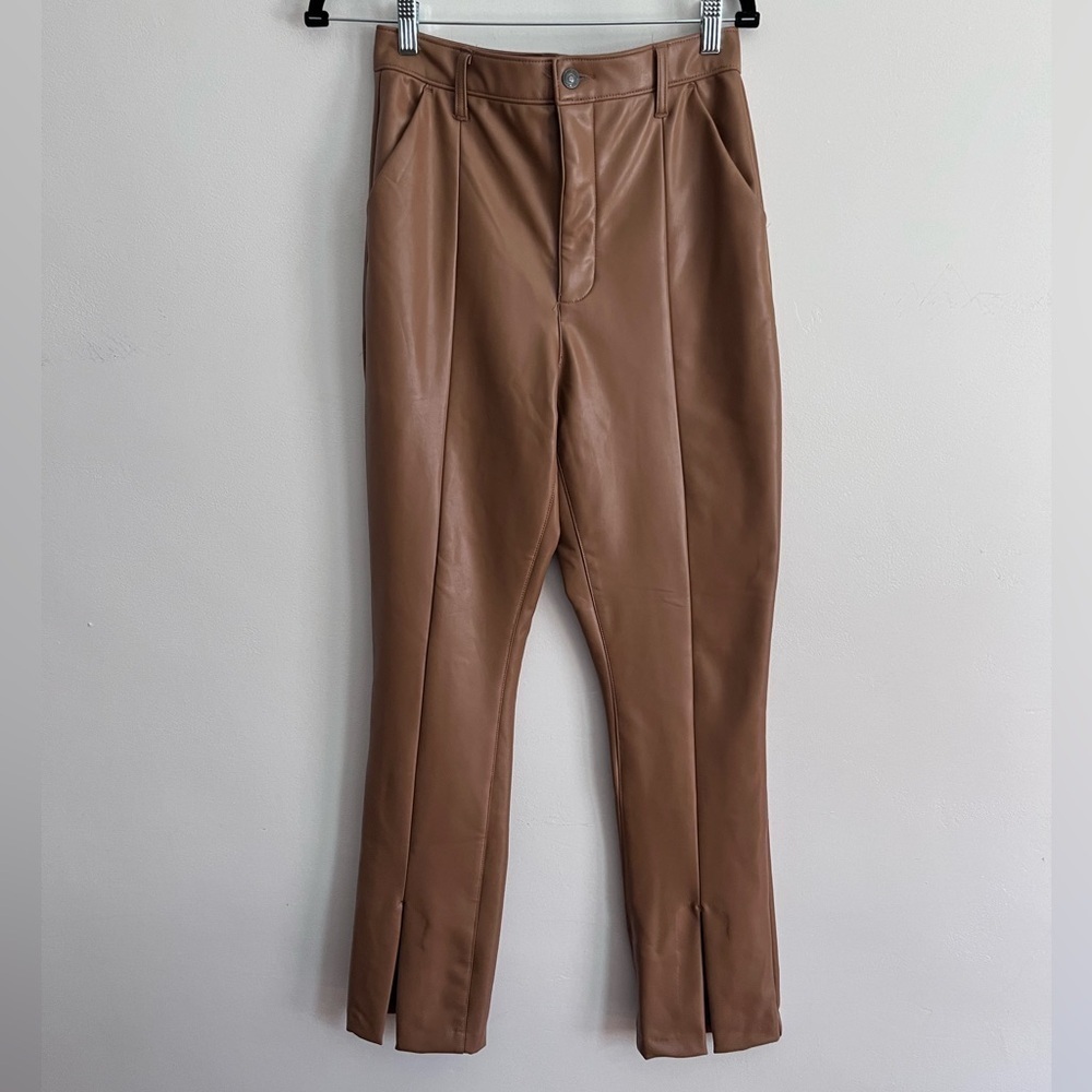 Abercrombie & Fitch the skinny Ultra High Rise Curve Love Faux Leather Pants